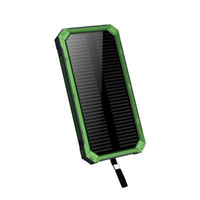 ふるさと納税 名古屋市 【グリーン】モバイルバッテリー 15000mAh 2in1 ソーラーパネルを搭載