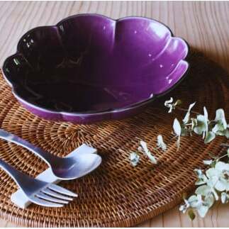 有田焼 紫釉縁錆変形パスタ・カレー皿【ARITAYAKI-STORE】食器 うつわ 高級食器 プレート ハンドメイド お洒落 和食器 A20-531_イメージ3