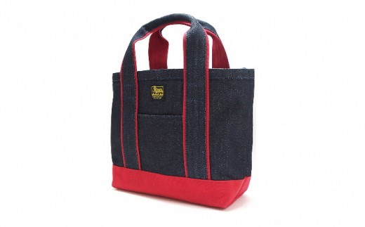 バンナイズ　スタッフオーダートート／Akiモデル　ライトデニム×ターコイズブルー