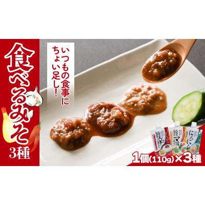 ふるさと納税 松前町 食べるみそ 3種セット　ギノーみそ【GNM0151】