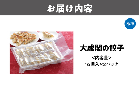 【ギョウザ】大成閣の餃子 16個入 2パックセット_OS137-0004