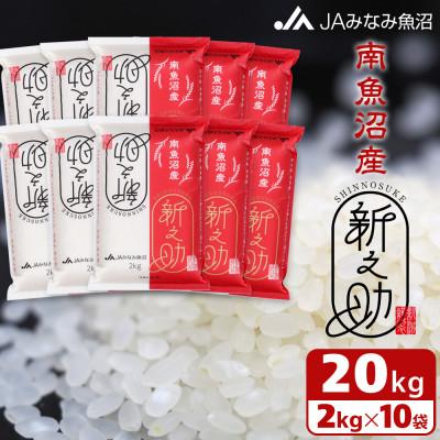 ふるさと納税 南魚沼市 【令和7年産】「南魚沼産新之助」精米 20kg(2kg×10袋)