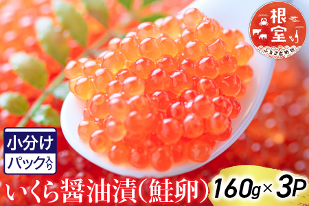 根室海鮮市場直送 いくら醤油漬 200g×3P・70g×1P(計670g)