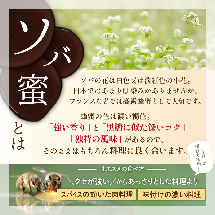 純粋はちみつ ソバ 250g 【山本養蜂場】 ／ ハチミツ 蜂蜜 そば 蕎麦