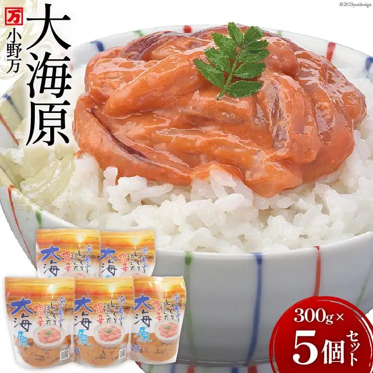 海の恵みをじっくり仕込んだ塩辛 大海原 300g 5個セット 