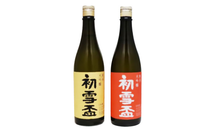 日本酒セット 初雪盃 40％純米大吟醸・50％純米大吟醸セット720ml 各1本 / 日本酒セット 山田錦 純米大吟醸酒 飲み比べ 地酒 清酒 / 愛媛県砥部町/株式会社高島屋 [BJCM017]