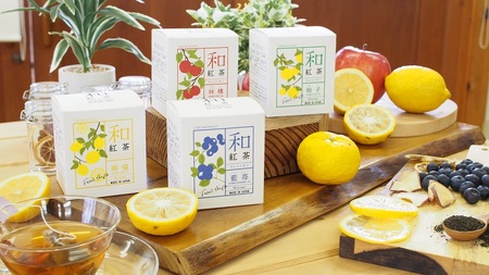 黒姫和漢薬研究所「和紅茶 4フレーバーセット」 20パック×４種｜信濃町産甘茶入り／りんご、ブルーベリー、レモン、ゆずのフレーバー【長野県信濃町ふるさと納税】