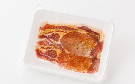 【12/21まで年内発送】北海道産 豚肉 味付き スパイシーポーク(カレー味)50g×4枚_北海道産 豚肉 ポーク カレー味 フライパン スパイシー カレー ジョイパックチキン 一人暮らし セット お