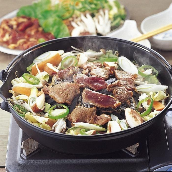 ジンギスカン鍋 南部鉄器 ツル付き 焼肉 焼き肉 キッチン用品 キッチン 日用品 調理器具 鉄分 鉄 ジンギスカン 岩手県盛岡市 