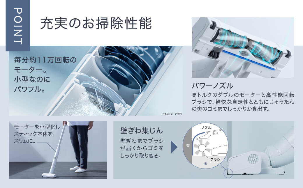 セパレート型クリーンドック掃除機【MC-NS100K-W】 Panasonic 滋賀県 東近江市 AF-E07 掃除機 コードレス スティック パナソニック 自動ゴミ収集 クリーンドック