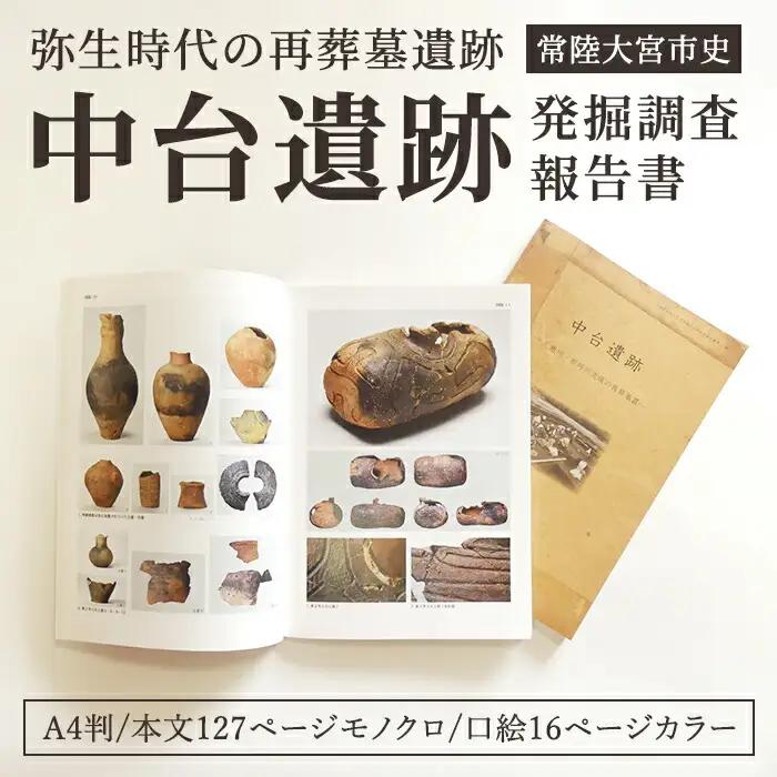 日本史 中台遺跡 発掘 調査 報告書 遺物 土器 古墳 歴史 資料【日本史】【ho1498】