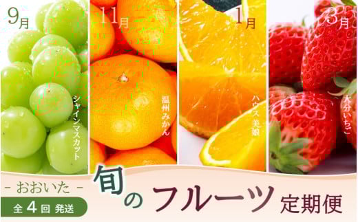 【数量限定】おおいた旬のフルーツ9月から半年間定期便/計4回発送_2153R