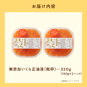 北海道産 いくら 正油漬 160g×2パック 鮭卵 イクラ 海鮮 _HD032-010