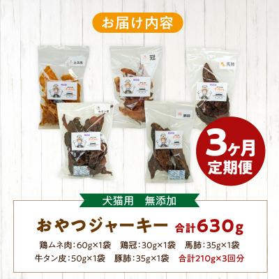 ふるさと納税 小牧市 【3ヶ月定期便】犬猫用 無添加おやつジャーキー 肉シリーズ 5袋詰め合わせ[143O01-T] |  | 03