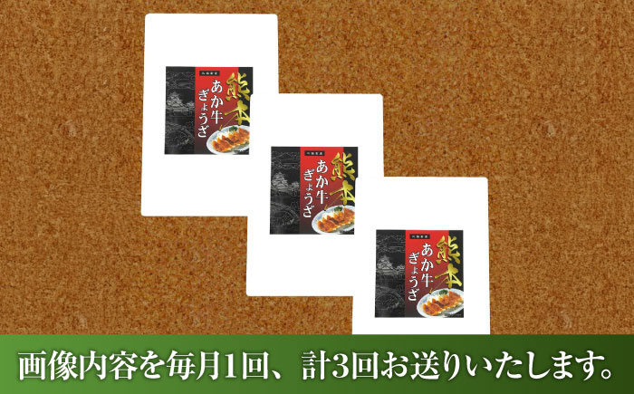 【全3回定期便】【限定数量】熊本和牛あか牛ぎょうざセット(60個入り) / 菊陽町 あかうし 熊本県 肉 にく niku ブランド 旨み【有限会社　三協畜産】 [BHAS051]