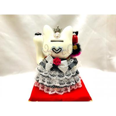 ふるさと納税 中間市 金運親子招福ジュエリー招き猫エリザベスブラック(LL)BK-A |  | 03