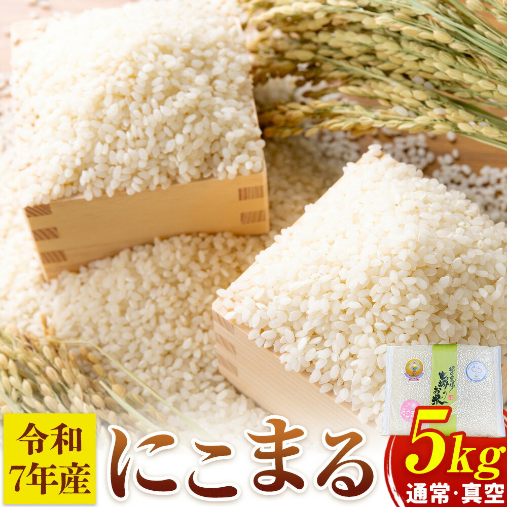 【ふるさと納税】七城のお米 にこまる 5kg 通常 真空 白米 精米 令和7年産 堀田農場《30日以内順次出荷(土日祝除く)》お米 熊本県 菊池市 熊本県産 九州産 送料無料