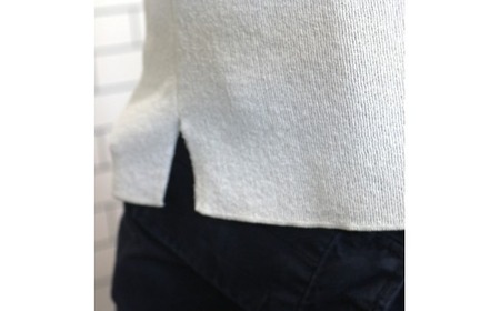 体にやさしいニットポロシャツ ホワイトL 新潟県 五泉市 有限会社桜井メリヤス工場