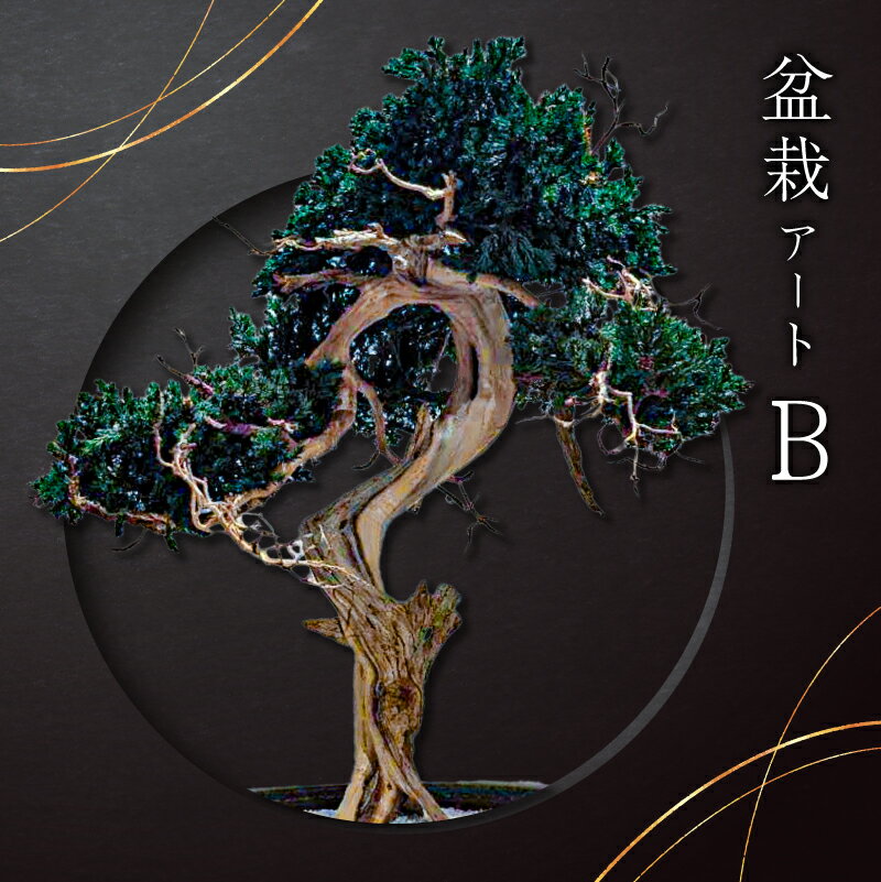 【ふるさと納税】盆栽アート【B】 岐阜県 可児市 盆栽 アート 伝統文化 インテリア ディスプレイ 再生 植物 アート作品 Withers 水やり不要 メンテナンス不要 盆栽アート 日本 伝統 文化 オフィス 自宅 装飾 飾り 送料無料