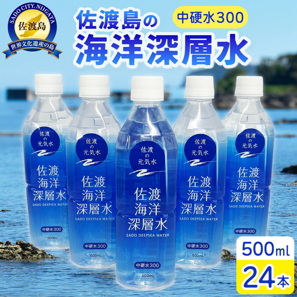 【ふるさと納税】水 海洋深層水 佐渡産 ( 24本 × 各500ml ) 中硬水300 佐渡海洋深層水 | 飲料 ソフトドリンク 人気 おすすめ 送料無料
