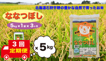 【定期便3回】北海道奈井江町　ななつぼし　5kg