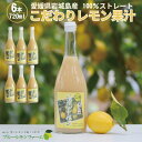 【ふるさと納税】愛媛　ブルーレモンファームのレモン果汁　720ml×6本セット【1489706】