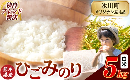 ひごみのり 白米 熊本県産 ブレンド米 5kg 熊本県産 ふるさと納税  精米 米 こめ ふるさとのうぜい コメ お米 おこめ《7-14日以内に出荷予定(土日祝除く)》