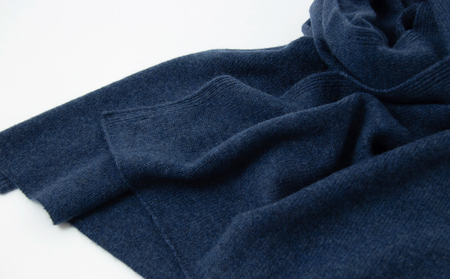 【UTOカシミヤ】天使のストール レギュラーサイズ(インディゴ)(UTO)