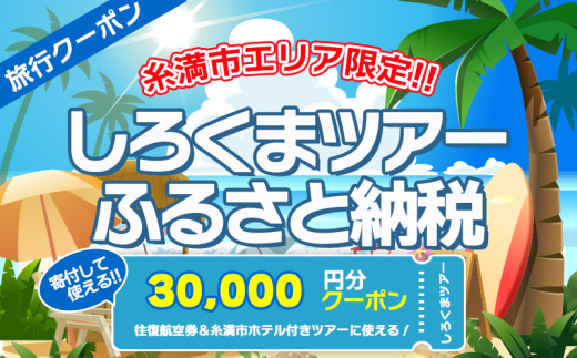 【糸満市】しろくまツアーで利用可能なWEB旅行クーポン(3万円分）