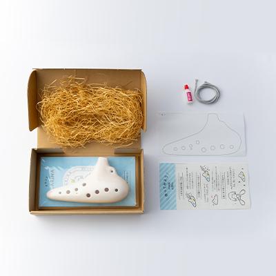 ふるさと納税 瑞浪市 美濃焼 本物の楽器工作キット オカリナ12音階(自分でつくるお絵描き工作キット) |  | 01
