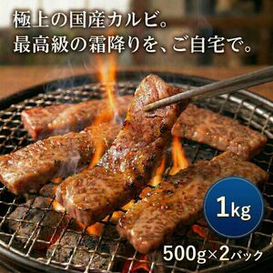 宮崎牛　カルビ焼肉　合計１ｋｇ