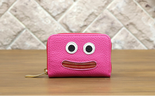 [№5258-7224]0207【ビビットピンク】思わず笑顔になってしまうニッコリマルチケース/ミニ財布