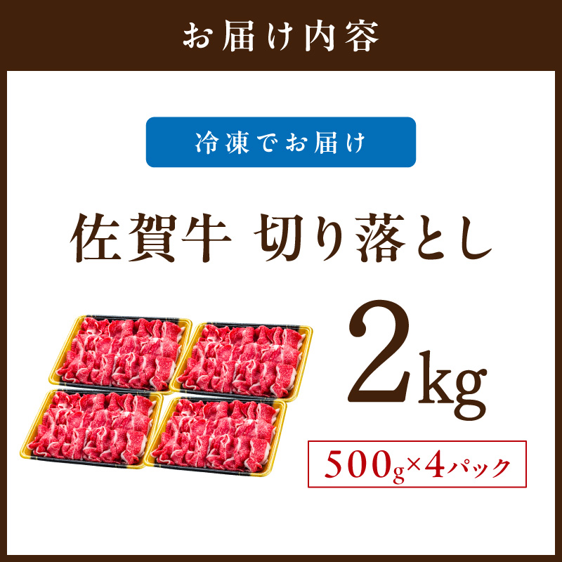 佐賀牛切り落とし 2㎏ 201-J1667_イメージ5