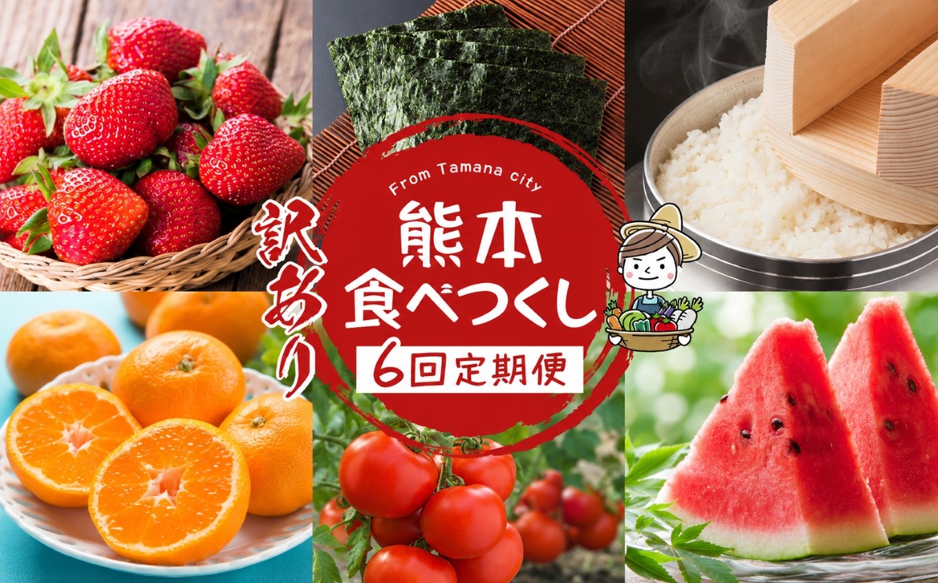 
【定期便6回】熊本食べつくし 定期（訳あり品）
