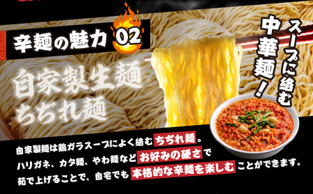 風来軒 宮崎辛麺「中野屋」（常温生麺）2食入×4袋 辛麺 中華麺 自家製面