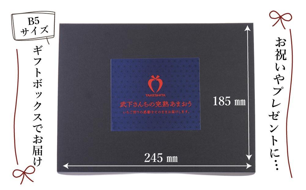 【2025年1月～4月納品分予約販売】★福岡の産直いちご農家★武下さんちの完熟あまおう3Lサイズ450g