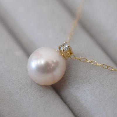 ふるさと納税 天草市 あこや真珠 ネックレス 8-8.5mm ホワイトピンク アクアマリン K10YG_S085-542 |  | 01