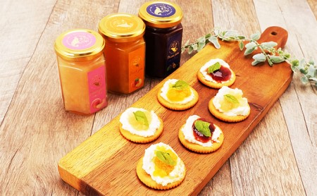 みやざわ農園　3種類のジャム 桃 ピーチ プルーン 黄金桃 白桃 