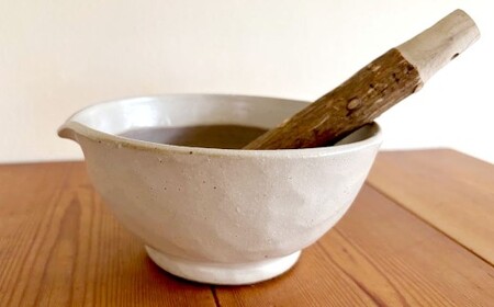 【乳白】 お手入れカンタン！ 溝無しすり鉢 ／ すり鉢 溝なし ごま 摺り 陶器 調理器具 九州 福岡県 太宰府市