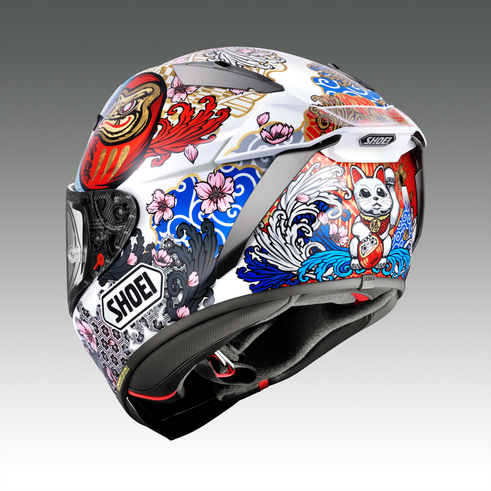 SHOEIヘルメット【X-Fifteen MARQUEZ MOTEGI5 TC-6】M フィッティングチケット付き｜エックスフィフティーン マルク マルケス モテギ フルフェイス バイク ツーリング 