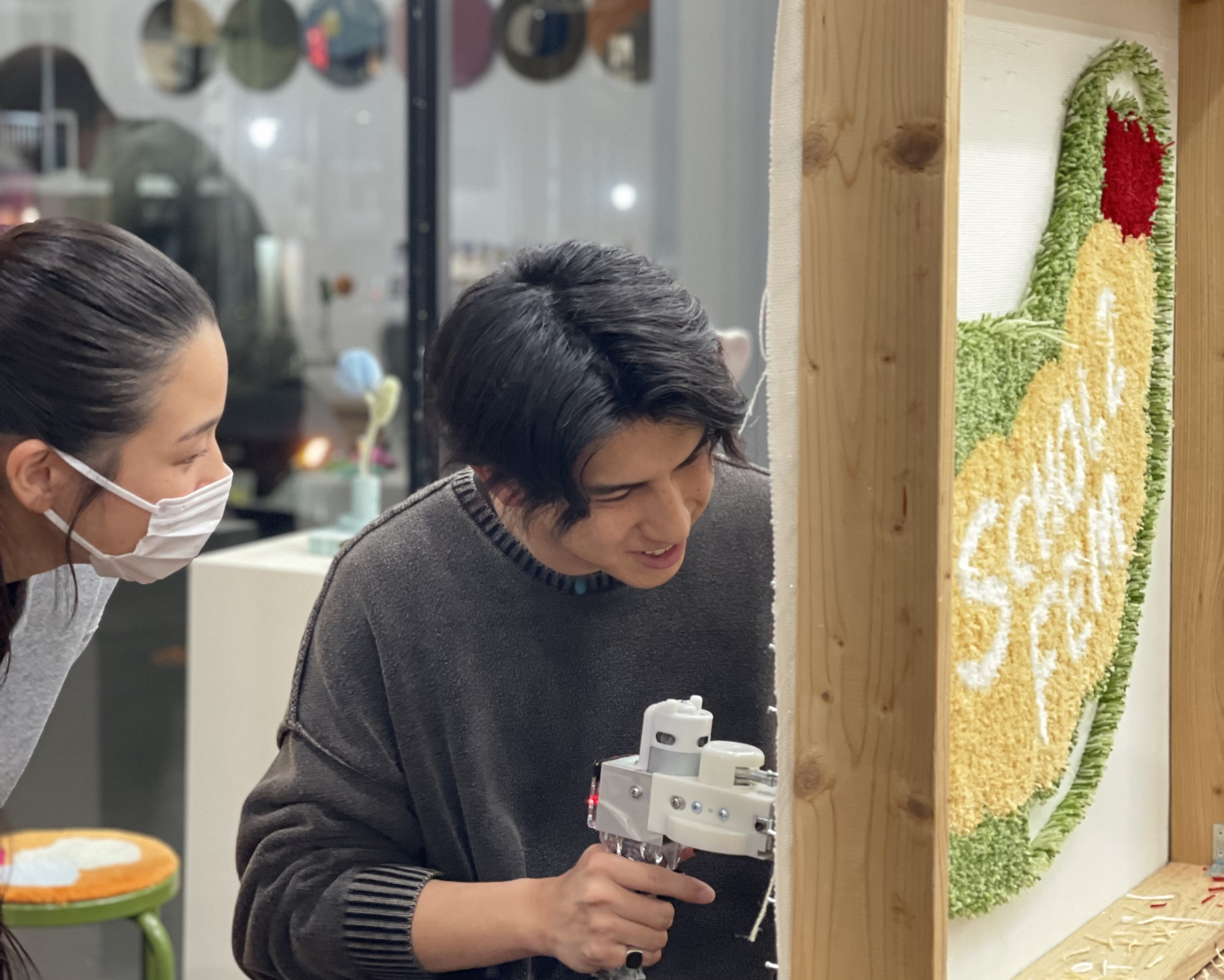 【体験】SORATOBU tufting studio 当日持ち帰り！2人で1つ制作タフティングワークショップ