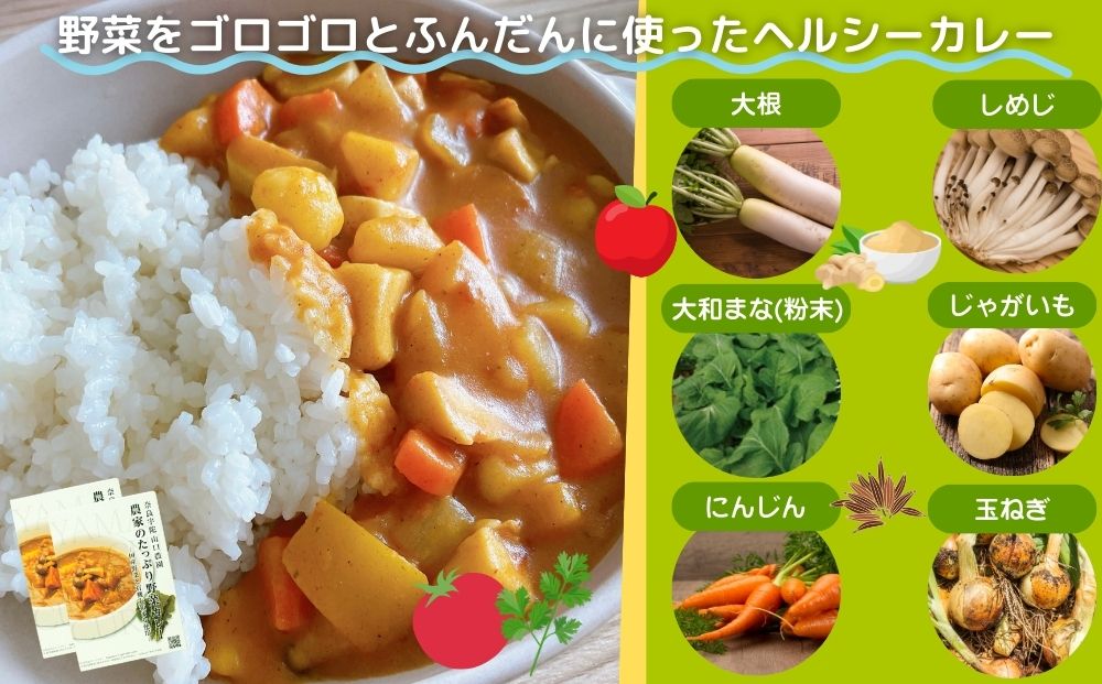 （チルド）山口農園 有機野菜 おまかせセット ＋ カレー２