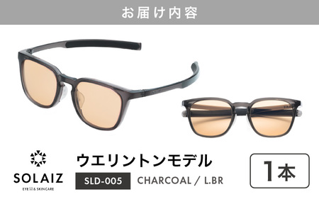 サングラス SOLAIZ UVカット サングラス SLD-005 CHARCOAL/L.BR [C-17206_05]