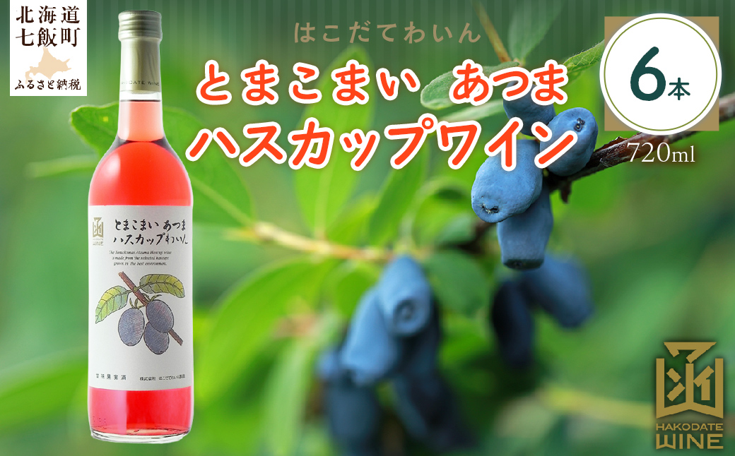 とまこまい あつまハスカップワイン　720ml　6本 NAX045