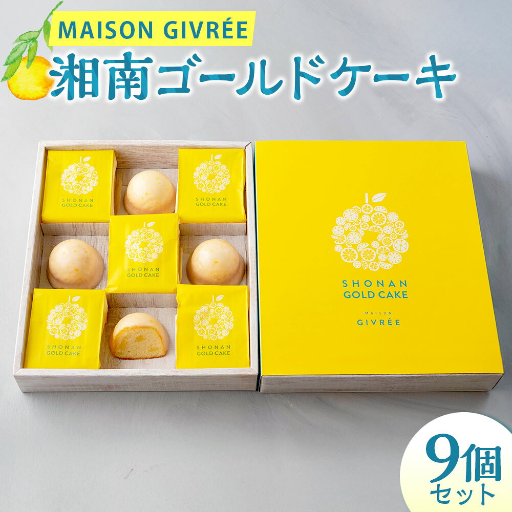 【ふるさと納税】湘南ゴールドケーキ 9個セット MAISON GIVRÉE ／ 焼き菓子 バターケーキ ケーキ スイーツ おやつ デザート 菓子 おかし 湘南ゴールド 贈り物 プレゼント ギフト 美味しい 洋菓子 人気 おすすめ おしゃれ 神奈川県 大和市 送料無料