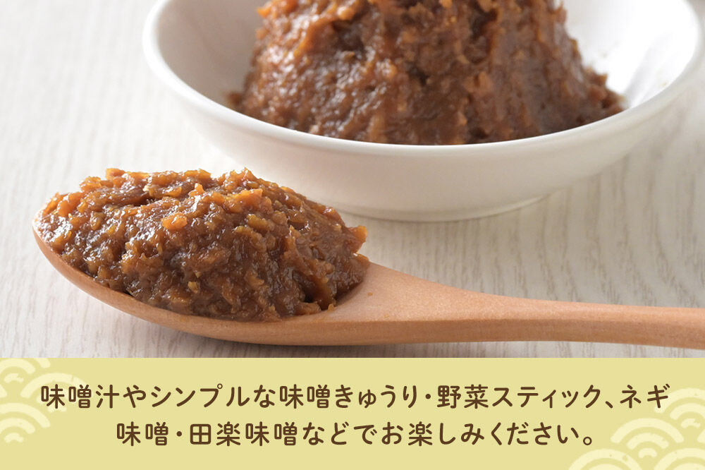 味噌 長坂のみそ 2kg（1kg×2個）保存料・酒精等無添加 男鹿工房 [味噌 みそ ミソ 調味料 無添加 発酵 食品 国産 味噌汁 秋田 男鹿工房]