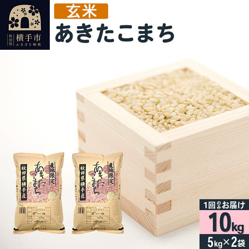 【ふるさと納税】【玄米】令和7年産 横手市産 あきたこまち 10kg（5kg×2袋）