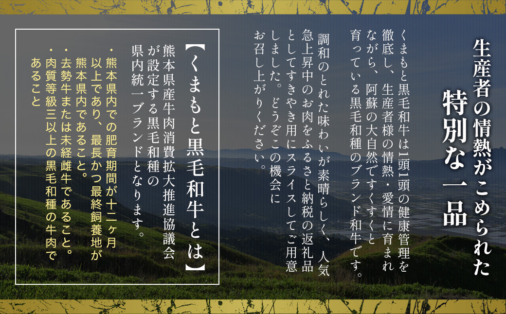 くまもと黒毛和牛 すきやき用 500g