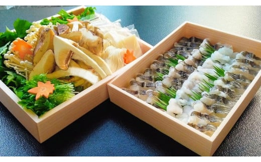 期間限定 鱧しゃぶセット 4～5人前（特製スープ・野菜付）＜丹波四季菜料理 宮本屋＞｜ハモ はも 松茸 特上松茸 鱧しゃぶセット鱧 松茸しゃぶしゃぶ ハモ しゃぶしゃぶ マツタケ はもしゃぶ はもしゃぶしゃぶ 鱧シャブ 鱧しゃぶ 松茸シャブ 松茸しゃぶ ハモシャブ ハモしゃぶ 鱧まつたけ 鱧松茸 ハモまつたけ ハモ松茸 松茸はも 松茸ハモ ※配送不可地域あり ※2025年7月頃より順次発送予定