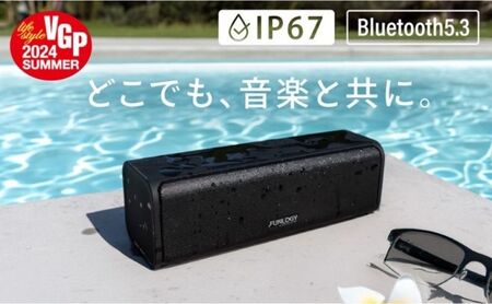 スピーカー FUNLOGY Portable2 black ポータブルスピーカー Bluetooth 無線 ワイヤレススピーカー 高音質 小型 防水 バッテリー 内蔵 充電式 コンパクト ポータブル ワイヤレス TWS アウトドア お風呂 音響 オーディオ 家電 千葉 千葉県 千葉市